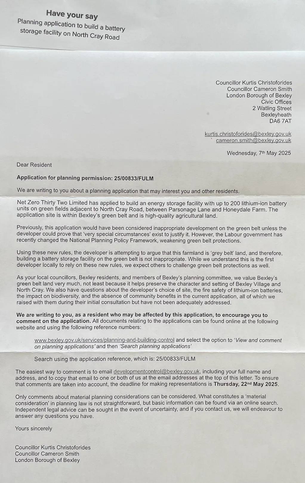 Scanned Letter